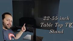 Install a 22-55 inch Table Top TV Stand