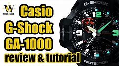 Casio GA 1000 module 5302 - review & tutorial how to setup and use ALL the functions