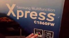 Unboxing Video Samsung Xpress C1860FW Printer