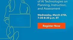 Register Now: AI in Education