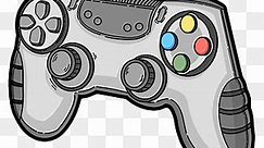 Video Game Controllers Clipart Transparent Background, A Video Game Controller Clip Art, Video Game Controller Clipart, Video Game, White PNG Image For Free Dow… | Video game controller, Game controller, Game controller art