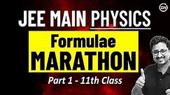 JEE MAIN 2024 : Complete Formula Revision - Part 1 | Physics Marathon | Eduniti | Mohit Sir