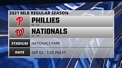 Phillies @ Nationals Game Preview for SEP 02 - 1:05 PM ET