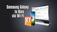 Connect Samsung Galaxy to Kies via Wi-Fi | Samsung kies