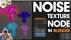 How to Use the NOISE TEXTURE NODE in Blender! (Beginner Tutorial)