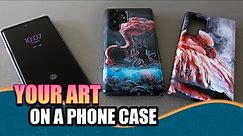 First Impression of Custom Envy Phone Cases with my art