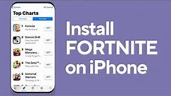 How to DOWNLOAD Fortnite Mobile on iOS| Install FORTNITE on iPhone iPad 2024