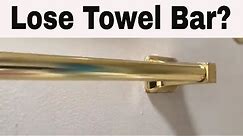 Easy steps to fix your lose towel bar fast