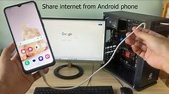Connectivity Made Easy: Share Internet with Your USB Cable