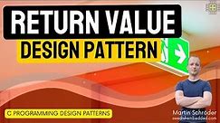 Embedded C Programming Design Patterns: Return Value Pattern