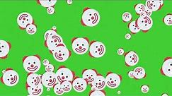 Clown Face Emoji / Smileys Animation | Green Screen | HD | ROYALTY FREE