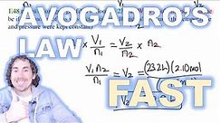 Calculating Avogadro's Law | Chemistry Homework in 3 MINUTES