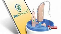 Earcentric DX800 Bluetooth Hearing Aid Amplifier for Senior, With iPhone Android App Ear Aids for Hearing Test & Self-Fitting for Customized Hearing, Pair