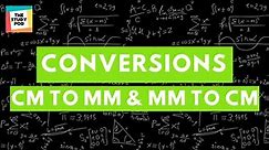 Conversion of cm to mm & mm to cm | The Study Pod