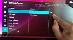 {Fixed} No Audio Sound in ASUS TUF Gaming Monitor