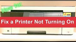 Fix a printer that won't turn on - How to do a hard start / reset / power on Brother printer