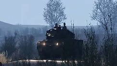 Leopard 2A6 Tank Ambush, Destroys T-72 Tank