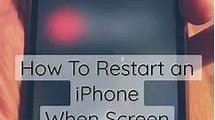How to Restart / Reboot an iPhone when your Screen is Frozen