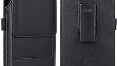 BECPLT Phone Holster for iPhone 15 Pro Max 15 Plus 14 Pro Max 13 Pro Max 12 Pro Max 11 Pro Max Leather Belt Case 360 Rotating Pouch Case Holster Belt Clip Case for iPhone Xs Max 8 Plus 7 Plus 6s+ 6+