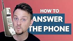 How to Answer the Phone in English