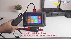 How to Use Xtool X100 Pad 3 Read Eeprom Data