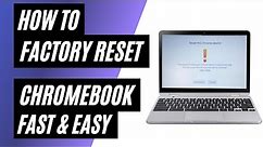 How To Factory Reset a Chromebook