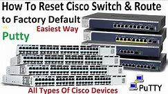 How To Reset Cisco Switch & Router ( Devices ) to Factory Default Using Putty || Easiest Way