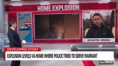 Explosion in Virginia levels home where police tried to serve warrant