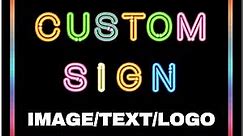 Custom Signs Outdoor Metal Sign - 12 x 8 Customized Personalized Aluminum Signs for Office, Home, Business, Decor, Custom Road Signs, Rust-Proof Sign (Colorful Text Box)