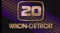 WXON-TV 20 (Detroit, Michigan) Commercials/Ads (Jan 1986) (Part 2 of 2)