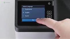 Lexmark—Configuring the printer using the initial setup wizard