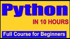 Learn Python - Full Fundamental Course for Beginners | Python Tutorial for Beginners [2019]