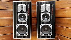 Jamo Dynamic 80 Three-way Speakers from 1985 played with Technics RS-363US Cassette Deck from 1973