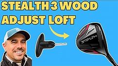 How to Adjust the Loft on Your TaylorMade Stealth 3 Wood