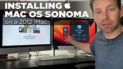 How to install Mac OS Sonoma on Legacy iMacs, 2012 iMac Running Sonoma. OCLP tutorial •