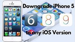 How to downgrade an iPhone 5 to any iOS version UNTETHERED!