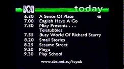 ABC TV - Early Morning Programme Schedule (mid-June 1998)