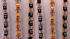 How to make Halloween Paper Chain🎃 | Halloween crafts making | DIY easy paper crafts