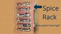 How to Make an Adjustable Spice Rack Out of Wood