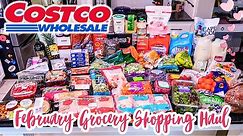 Costco Grocery Shopping Haul//my FEBRUARY Costo Cart and Prices!