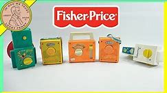 Vintage Fisher Price Wind Up Pocket Radio & Mobile Music Boxes