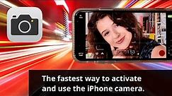 The fastest way to activate and use the iPhone camera (or iPad camera).