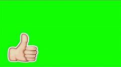 Thumbs Up animation greenscreen