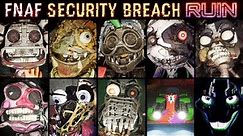 FNAF Security Breach RUIN - All Jumpscares (Full Version)