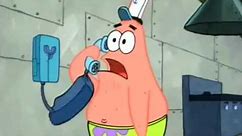 Spongebob Squarepants - Patrick talks funny on the Telephone and Spongebob Crashes
