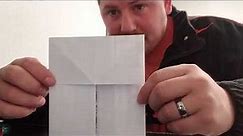 How to fold a standard copy size 8.5"*11" copy paper into a envelope