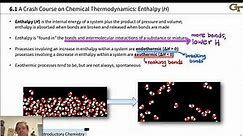Review of Chemical Thermodynamics for Organic Chemistry
