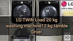 LG TWIN WASHER & DRYER 20KG/12KG Fully automatic washer