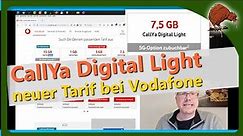 Vodafone neuer Tarif: CallYa Digital Light