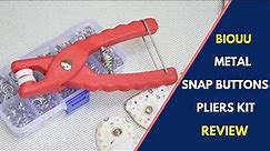 How To Install Small Metal Snap Buttons | BIOUU Pliers Kit |